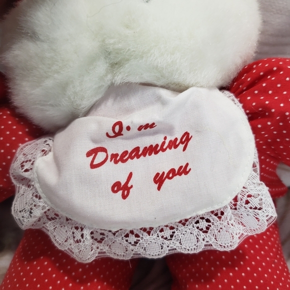 Plush Creations Inc. Dreaming Of  You Bear Pajamas Bunny Slippers Vintage 1994 - Picture 3 of 11